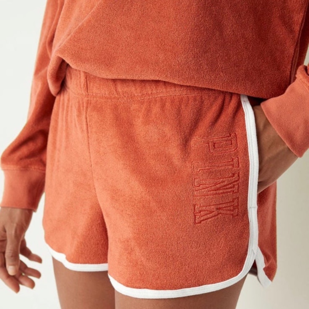 NWT PINK SEALED Beach Terry Varsity Short XL